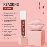 Glamveda X Rashami Desai Matte Mini Liquid Lipstick, Brown shade (Hippy - 024) 1.2ml