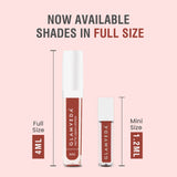 Glamveda Matte Liquid Lipstick, 12Hr Stay, Lightweight & Transferproof, (Spicy Peach - 023) 4ml