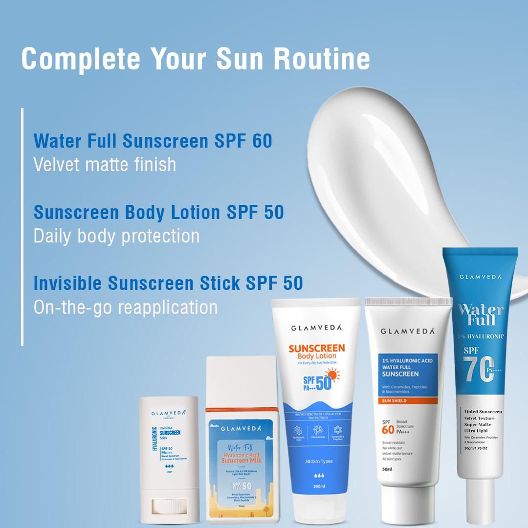 Ultra Light Water Sunscreen SPF 50 PA++++ with Ceramides & Hyaluronic, No White Cast