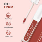 Glamveda Matte Liquid Lipstick, 12Hr Stay, Lightweight & Transferproof, (Spicy Peach - 023) 4ml