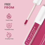 Glamveda Matte Liquid Lipstick, 12Hr Stay, Lightweight & Transferproof, (Lovesick - 014) 4ml