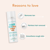 Glamveda Hair Removal Spray for Women & Men | Painless Hair Remover for Legs, Underarms, Chest | For Sensitive Skin & All Skin Types | 200ml