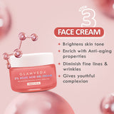 Glamveda 2% Kojic Acid Skincare Trio – Facewash, Spot Corrector & Cream for Dark Spot Removal, Pigmentation, Acne Marks & Uneven Tone