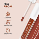 Glamveda Matte Liquid Lipstick, 12Hr Stay, Lightweight & Transferproof, (Rusty Lips - 010) 4ml