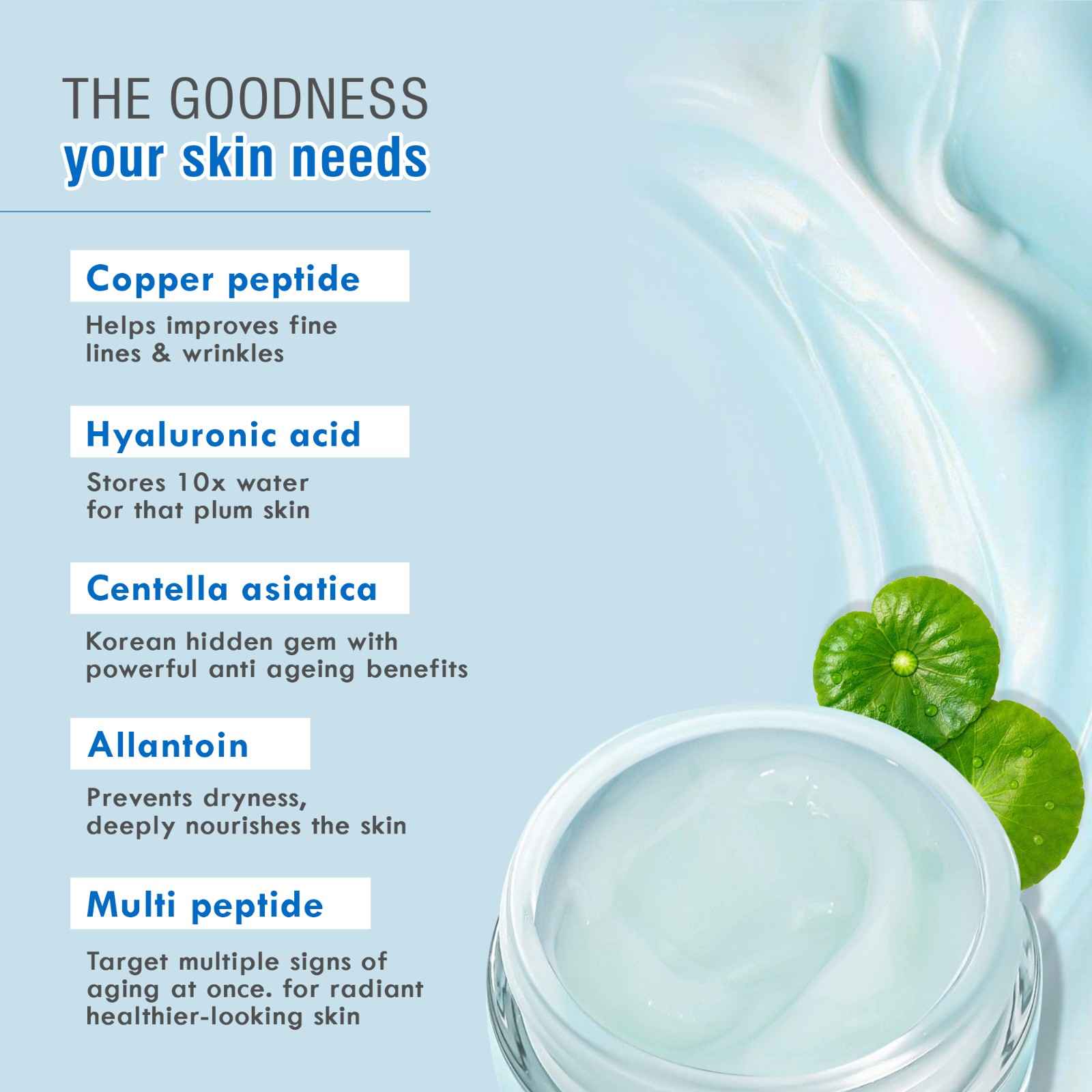 1% Copper Peptide & Hyaluronic Acid Face Cream