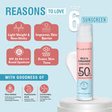 Glamveda Korean Glass Skin Rice & Ceramide 6 Step Gift Box | Face wash, Toner, Serum, Under eye cream, Moisturizer & Sunscreen
