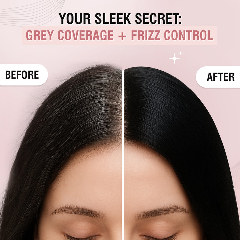 Glamveda Hair Finishing Stick Black – Frizz Control & Baby Hair Styler | Non-Sticky 24H Hold for Smooth Sleek Hair