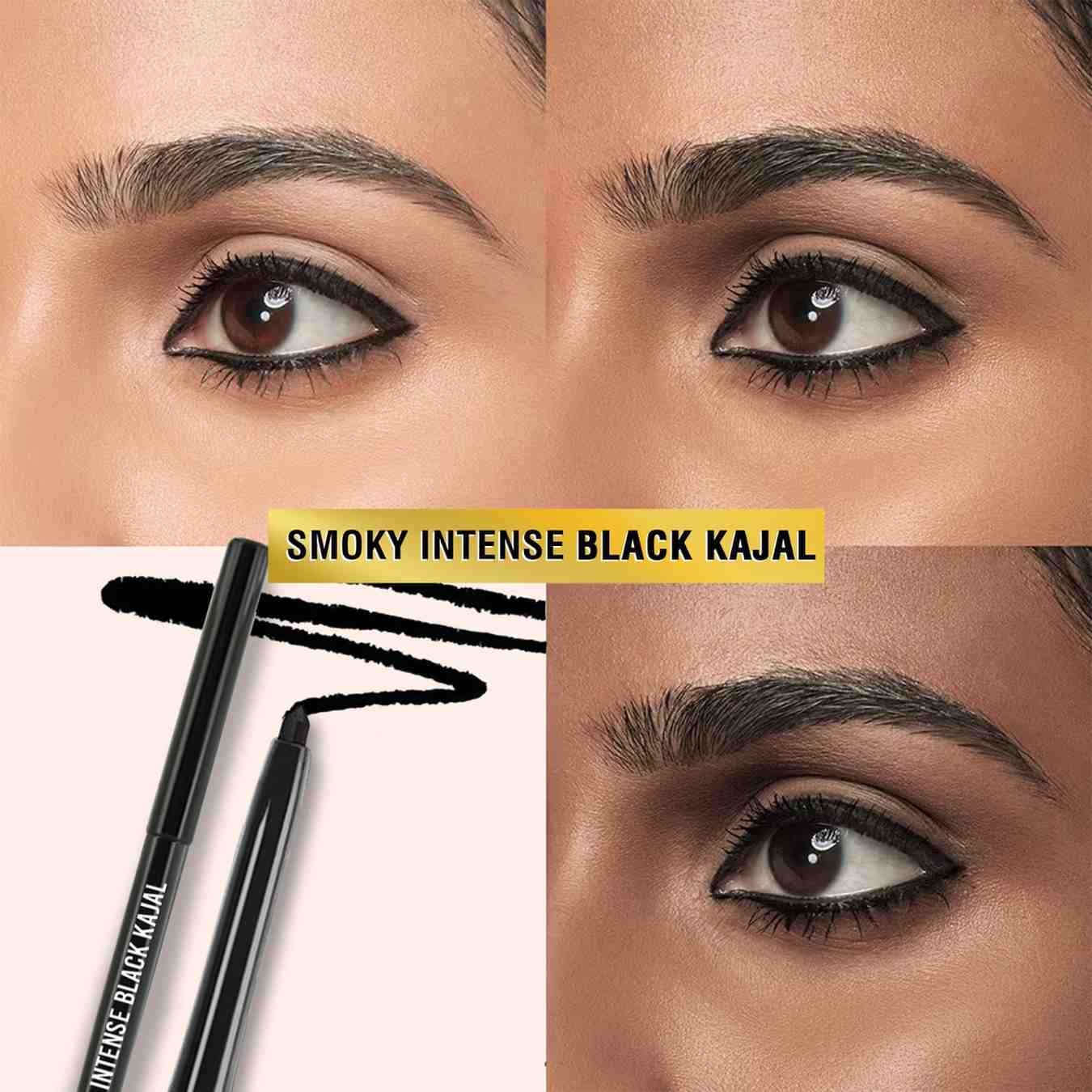 Smoky Intense Black Kajal, 24Hr long stay, Waterproof & Smudgeproof