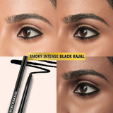 Glamveda Smoky Intense Black Kajal, 24Hr long stay, Waterproof & Smudgeproof | Pakc of 2