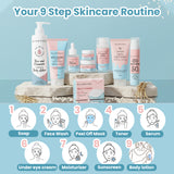 Glamveda Korean Glass Skin Rice & Ceramide 9 Step Weekly Skincare Routine For Women