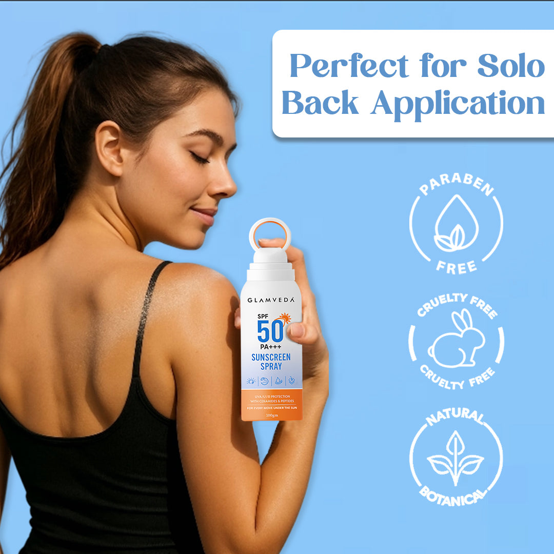 Body Sunscreen Spray SPF 50 PA+++ | Water-Resistant, Non-Greasy & Quick-Absorbing | Broad Spectrum UV Protection for Outdoor Use – 100ml