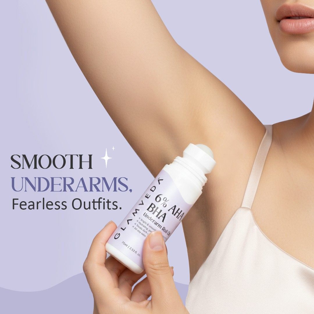 Glamveda 6% AHA BHA Underarm Roll-On 75ml