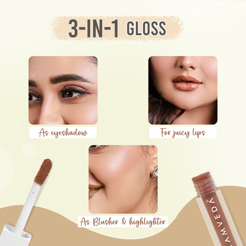 Glamveda X Rashami Desai Serum Infused Mini Lip Gloss (Kissing Booth - 114)