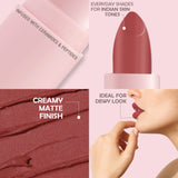 Glamveda Ultra Pigmented Creamy Matte Lipstick with Ceramides, Waterproof - Chilli - 308