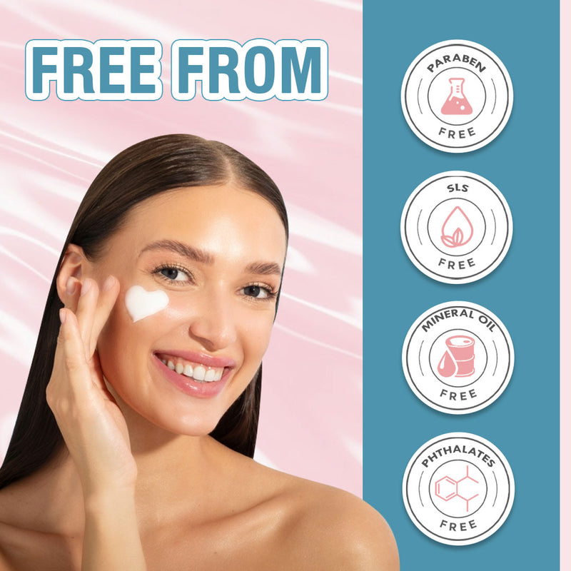 Glamveda Korean Glass Skin Rice & Ceramide 3 Step Combo | Face Wash, Serum & Sunscreen
