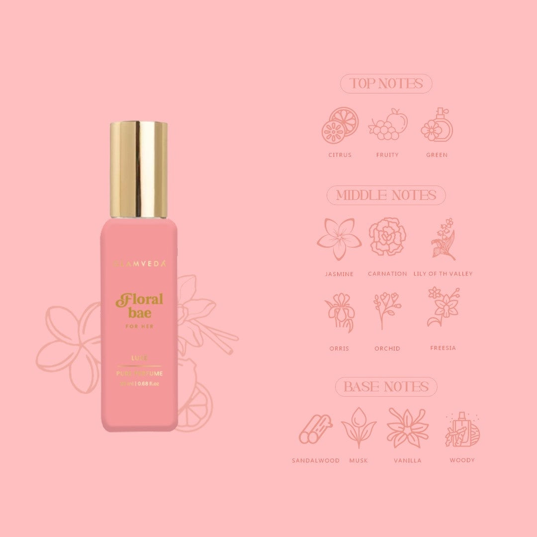 Bloom Muse Duo  - Floral Bae+ Goddess Jasmine Luxury Pure Perfume Gift Set for Women 2 x 20ml