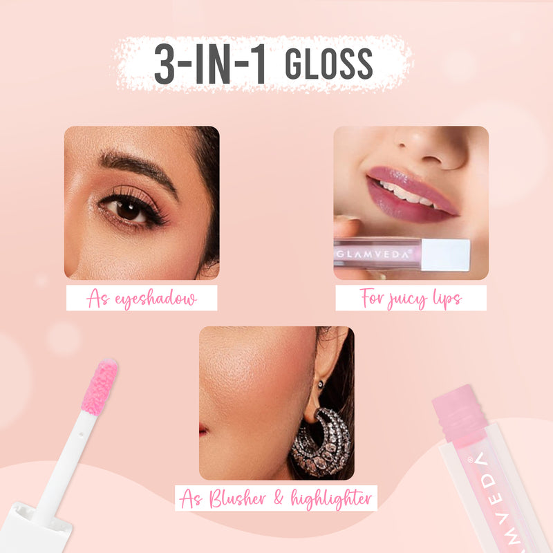 Glamveda X Rashami Desai Serum Infused Mini Lip Gloss - Color Changing
