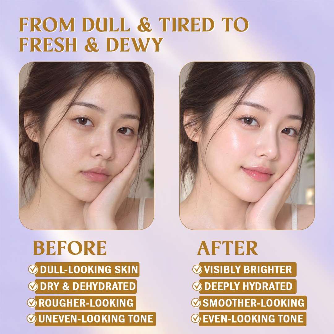 Korean Glass Glow Brightening 7-Step Facial Kit with Glutathione, Vitamin C, Niacinamide & Hyaluronic Acid | 60 g