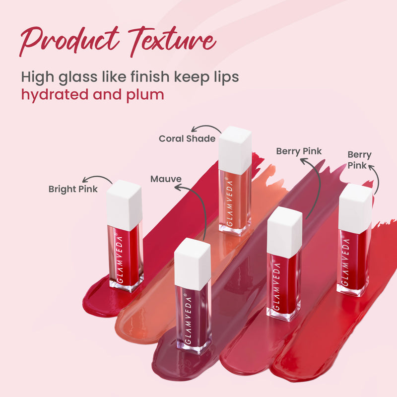 Glamveda X Rashami Desai Mini Infused Serum Lip Gloss | Love - 118