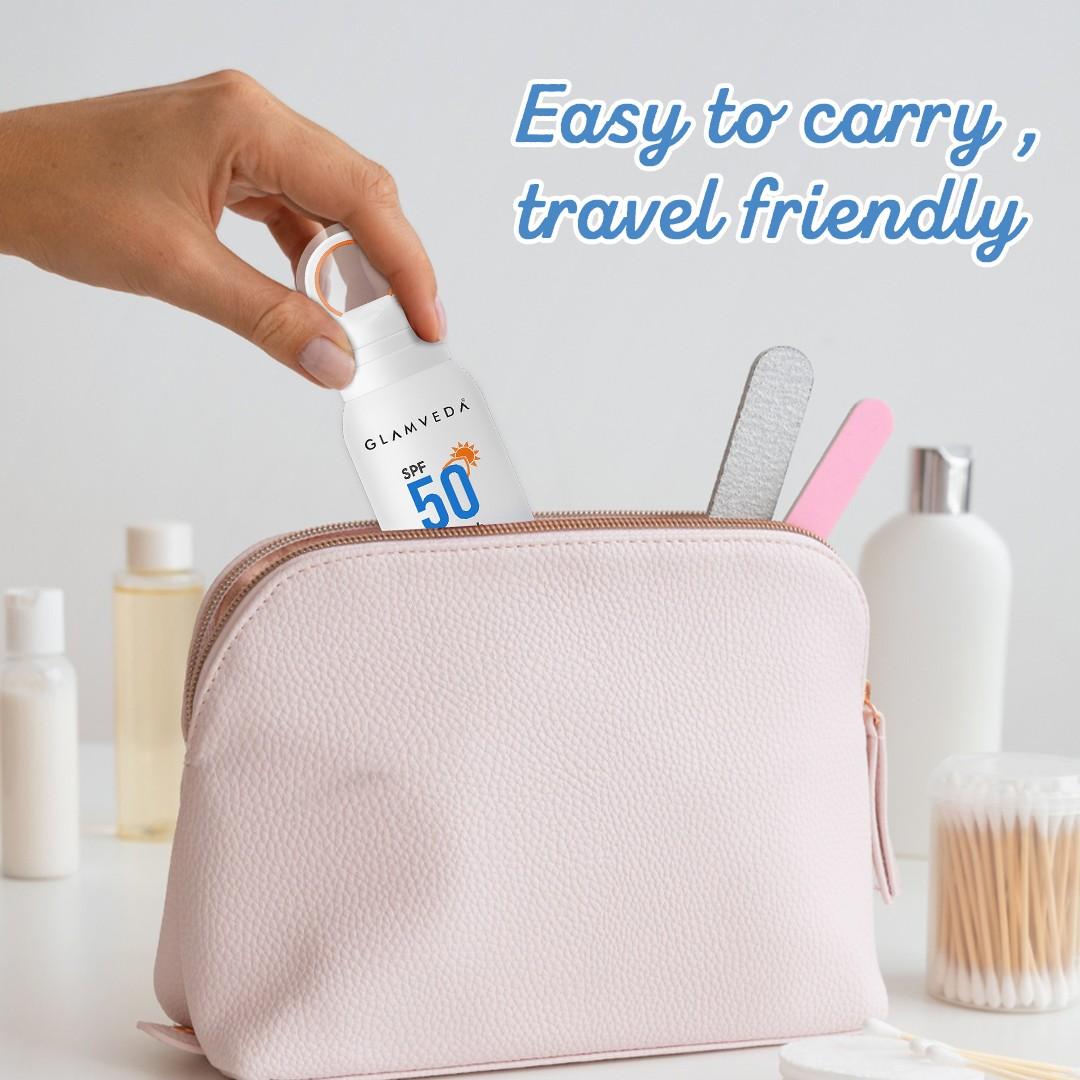 Glamveda Body Sunscreen Spray SPF 50 PA+++ | Water-Resistant, Non-Greasy & Quick-Absorbing | Broad Spectrum UV Protection for Outdoor Use – 100ml