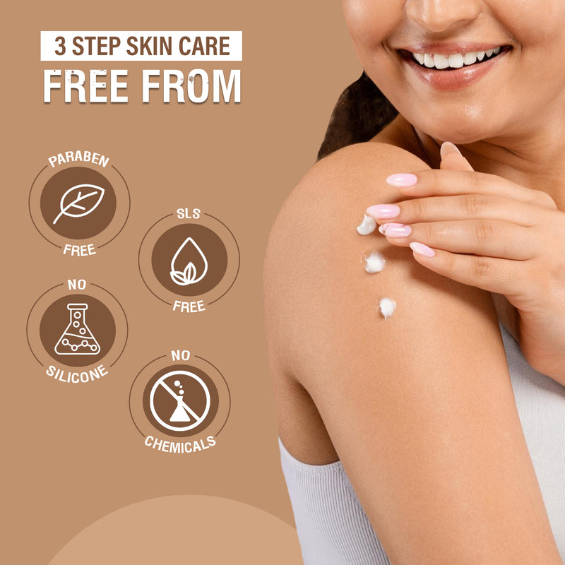 Glamveda Glutathione Brightening & Dark Spots Removal 3 Steps Skincare Routine