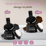 Glamveda Hair Cover-Up Powder Brown | Instant Root Touch-Up for Men & Women | Waterproof, Smudge-Proof & Long-Lasting | Easy to Apply & Travel-Friendly Pack of 3 12gm