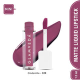 Glamveda X Rashami Desai Matte Mini Liquid Lipstick, Mauve shade (Cinderella - 028) 1.2ml