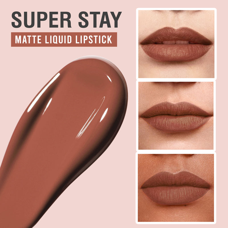 Glamveda X Rashami Desai Matte Mini Liquid Lipstick, Nude Brown shade (Cappuccino - 021) 1.2ml