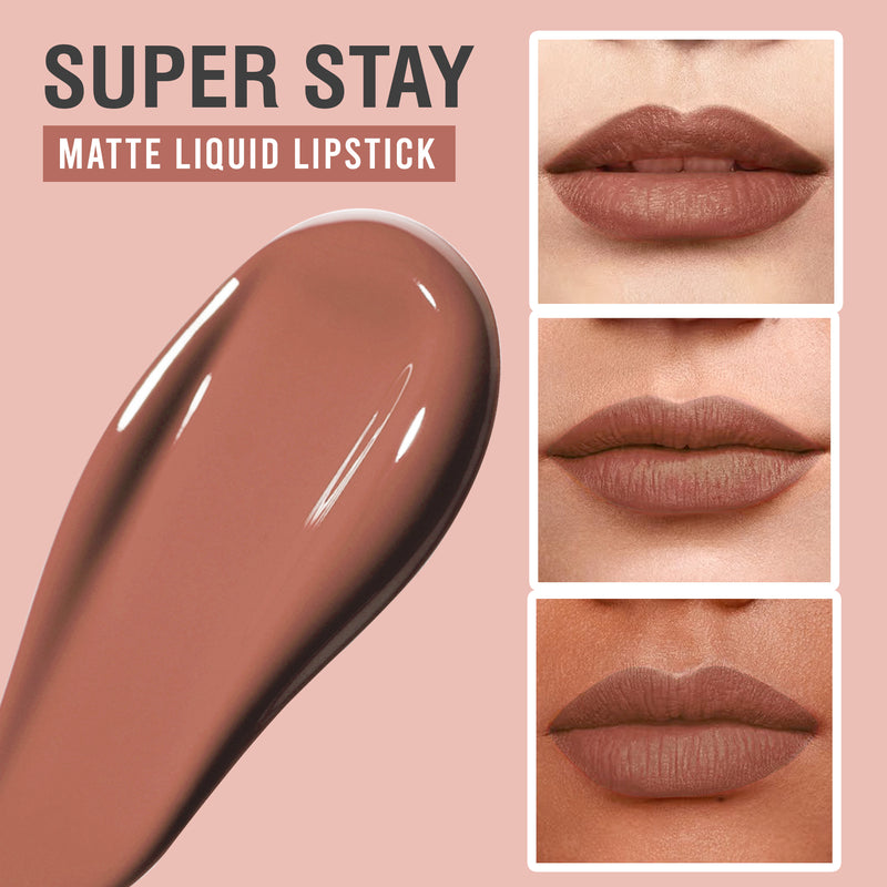 Glamveda X Rashami Desai Matte Mini Liquid Lipstick, Nude Brown shade (Hazelnut - 022) 1.2ml