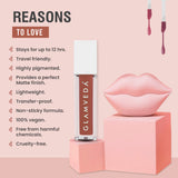 Glamveda X Rashami Desai Matte Mini Liquid Lipstick, Nude Brown shade (Cappuccino - 021) 1.2ml