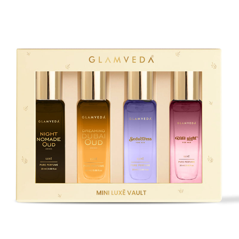 Glam Nights Vault  - Luxury Unisex Pure Perfume Gift Set 4 x 20ml