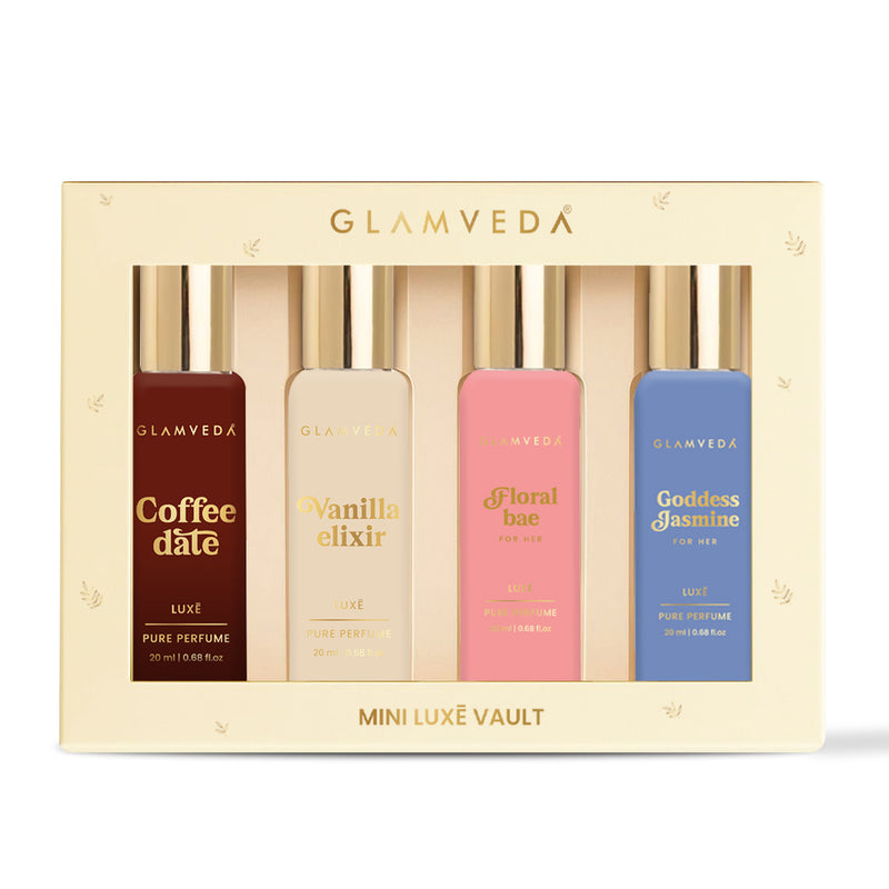 Luxe Fragrance Vanity  - Luxury Pure Perfume Gift Set for Women 4 x 20ml