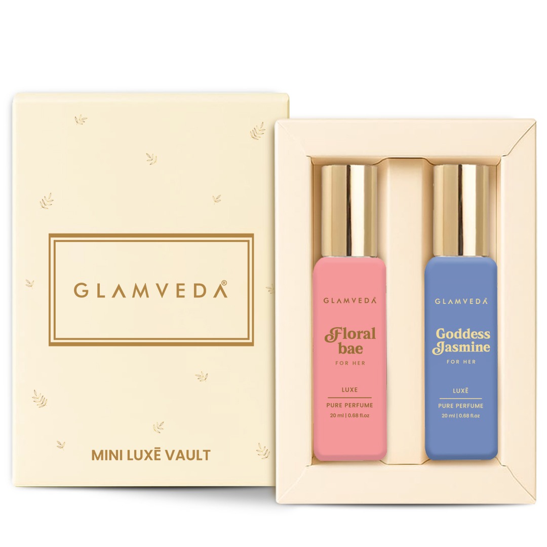 Bloom Muse Duo  - Floral Bae+ Goddess Jasmine Luxury Pure Perfume Gift Set for Women 2 x 20ml