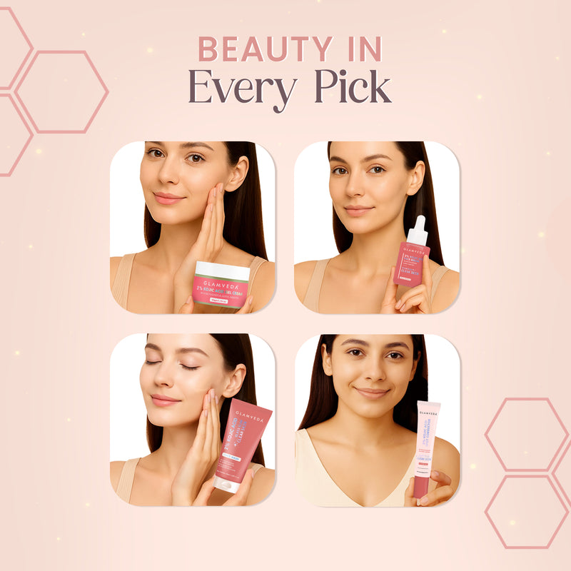 2% Kojic Acid Step 4 Skincare Set – Facewash, Spot Corrector, Serum & Cream