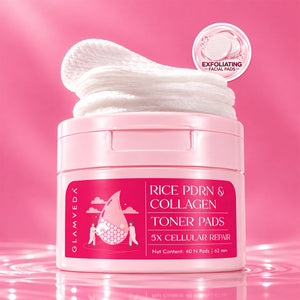 Rice PDRN Toner Pads with Glycolic Acid & Niacinamide | 40 Pads