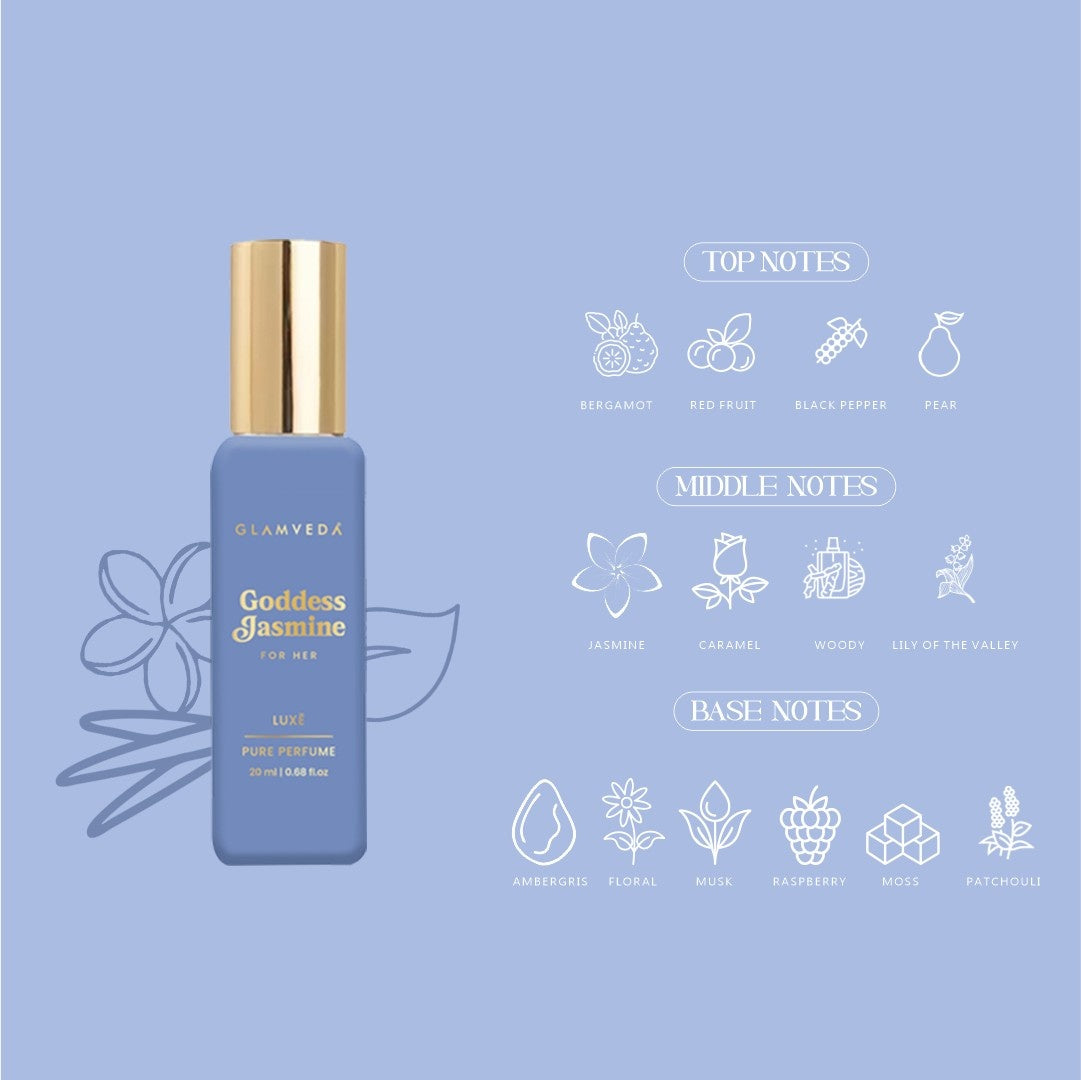 Mystic Jasmine Mix  - Night Nomade Oud + Goddess Jasmine Luxury Unisex Pure Perfume Gift Set 2 x 20ml