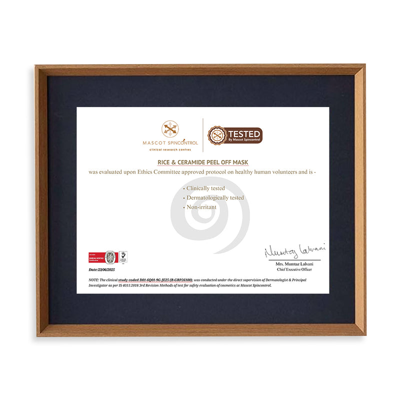 Glamveda Rice & Ceramide Glass Skin Peel off Mask