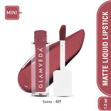 Glamveda X Rashami Desai Matte Mini Liquid Lipstick, Mauve shade (Sassy - 027) 1.2ml