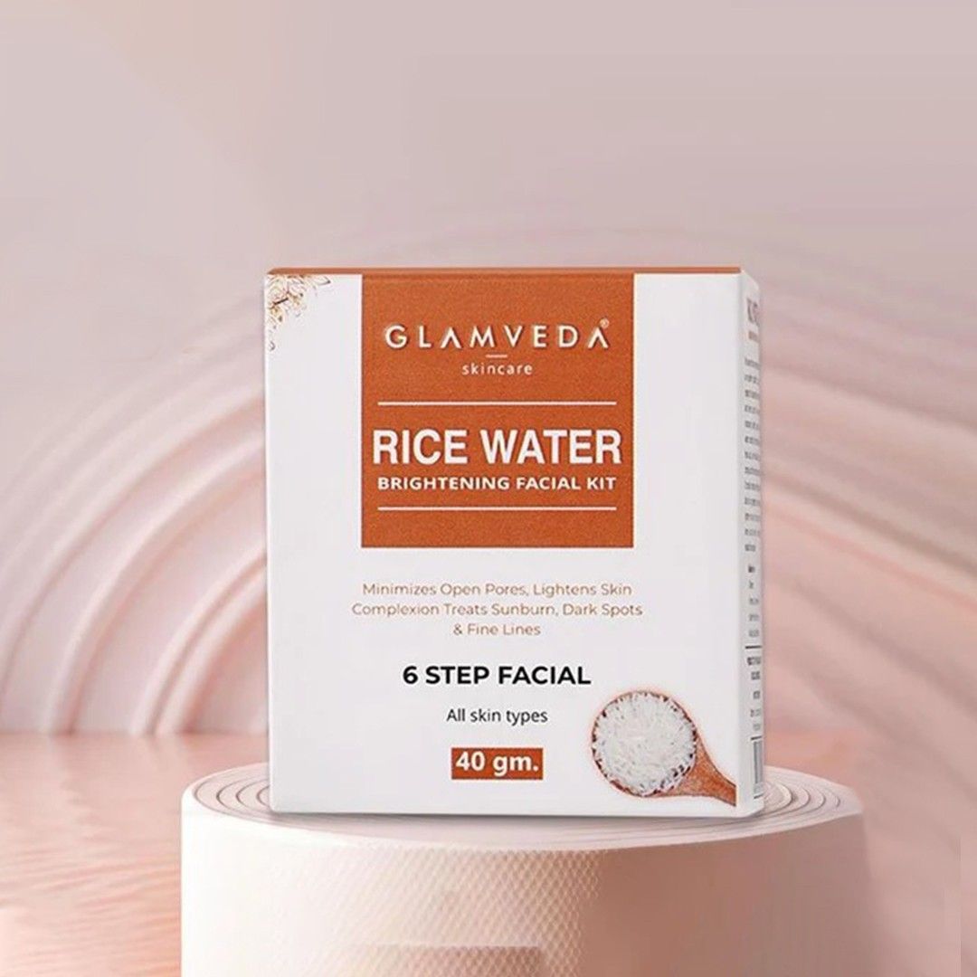 Glamveda Rice Water Brightening Facial Kit 40gm