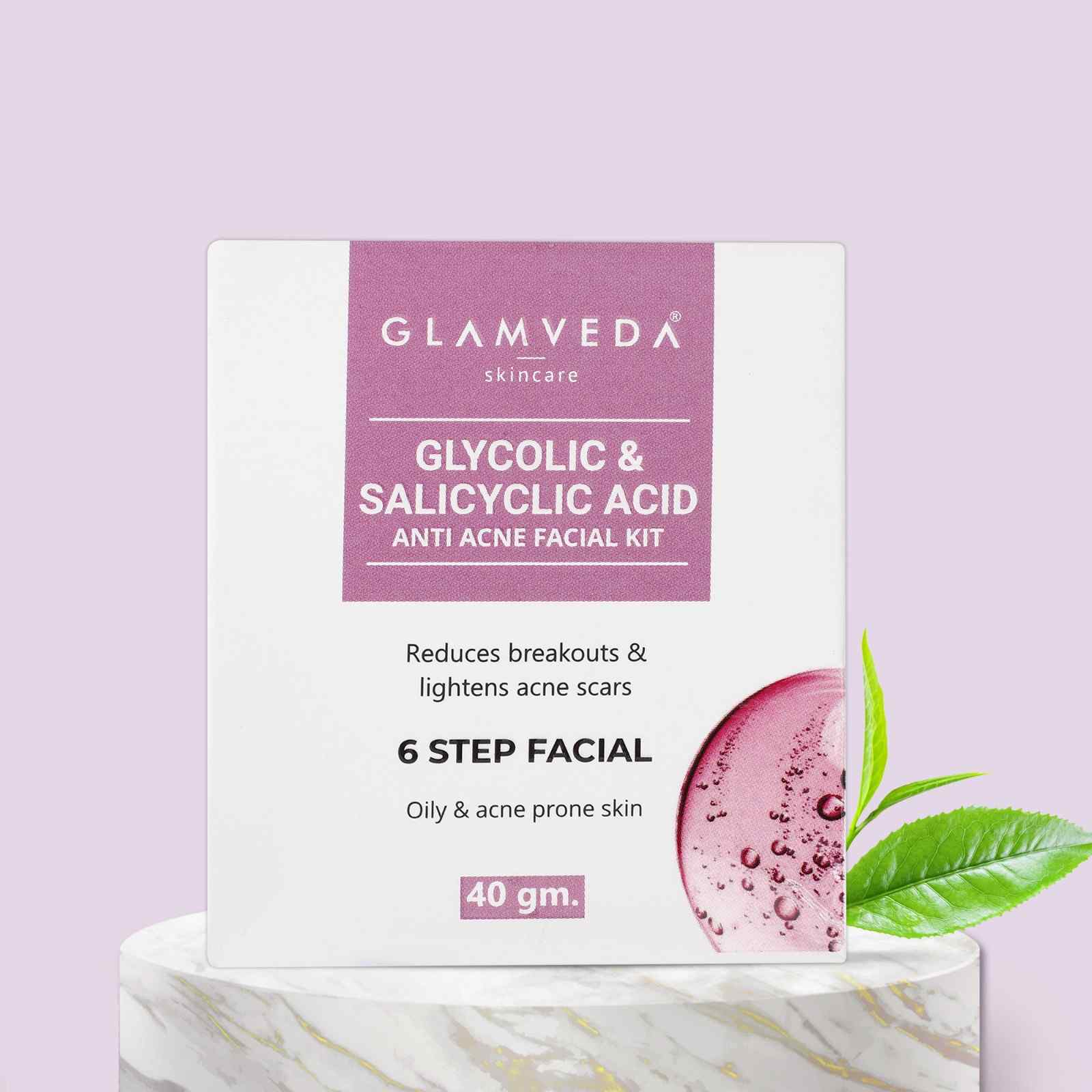 Glamveda Glycolic acid & Salicylic facial kit 40gm