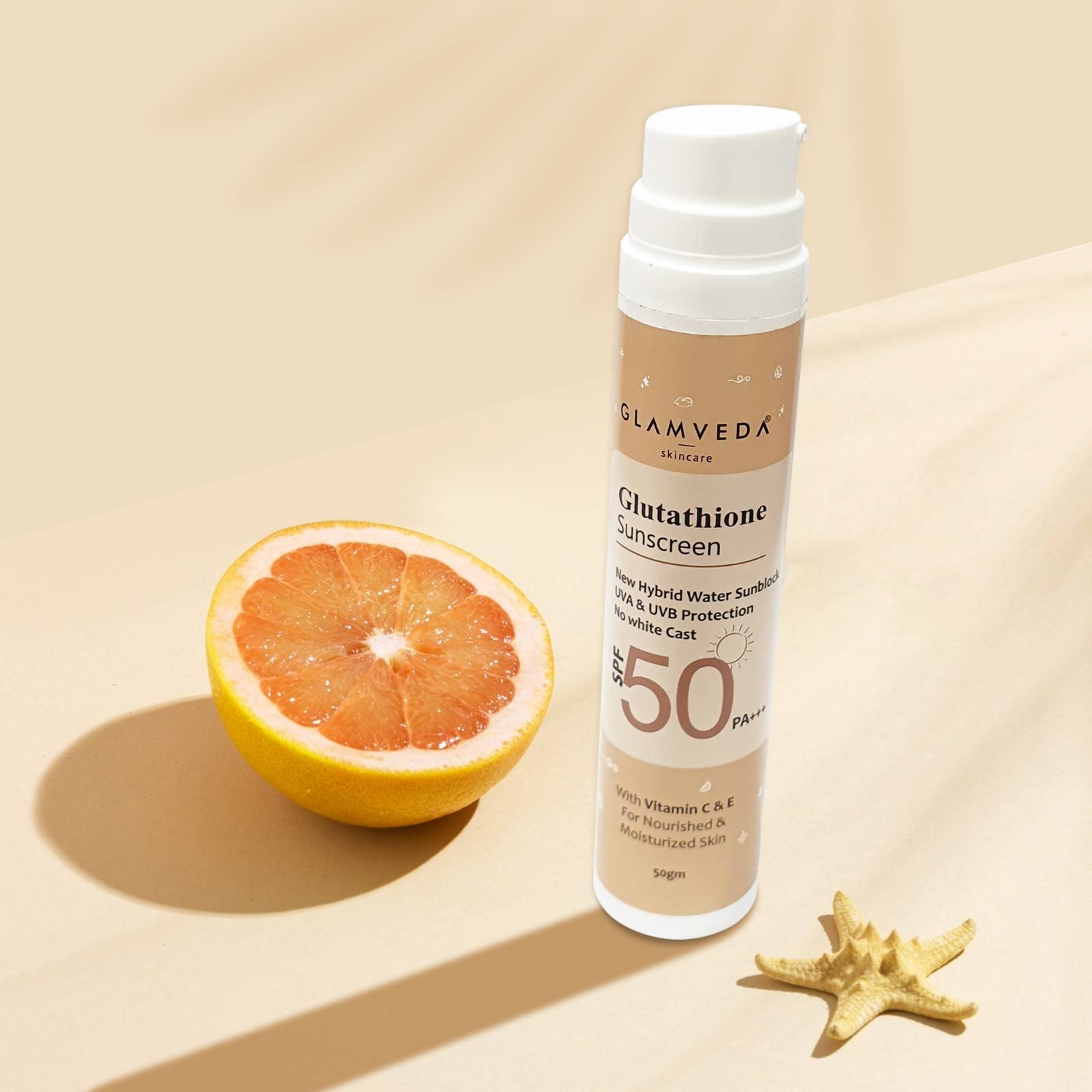 Glamveda Glutathione & Vitamin C Sunscreen SPF 50 Pa+++