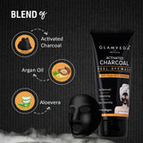 Glamveda Activated Charcoal Peel Off Mask Removes Blackheads and Whiteheads | 60gm