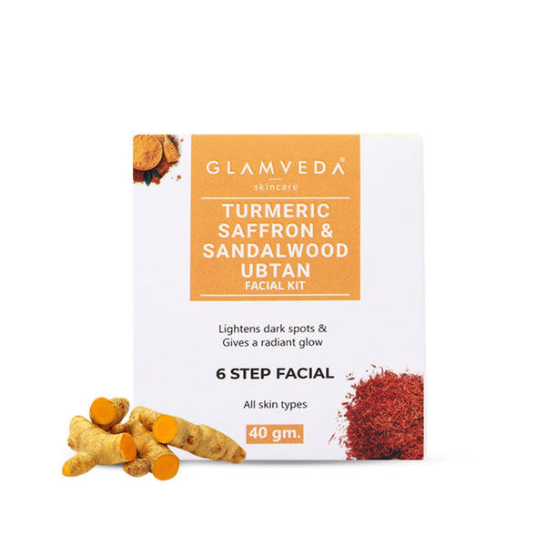 Glamveda Turmeric saffron & Sandalwood Ubtan Facial kit 40gm