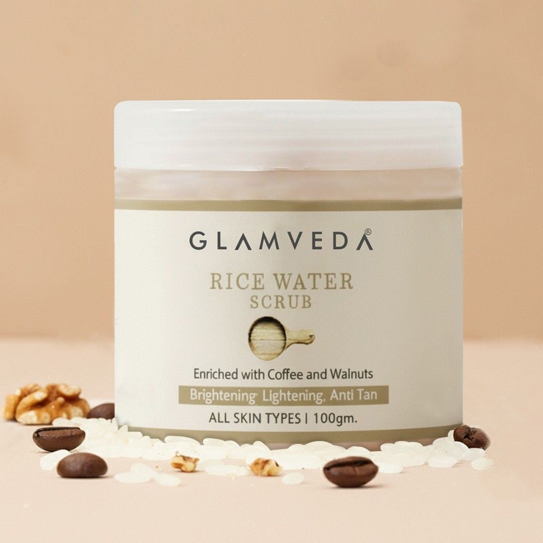 Glamveda Rice water Brightening Face scrub