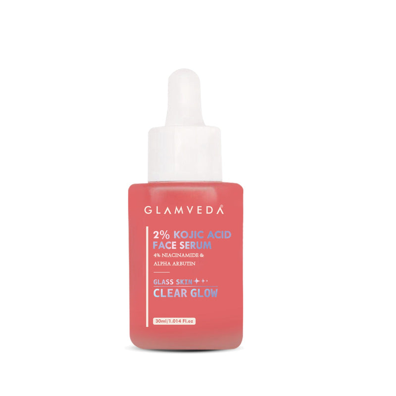 Glamveda 2% Kojic Acid Face Serum with Niacinamide & Alpha Arbutin | For Dark Spots