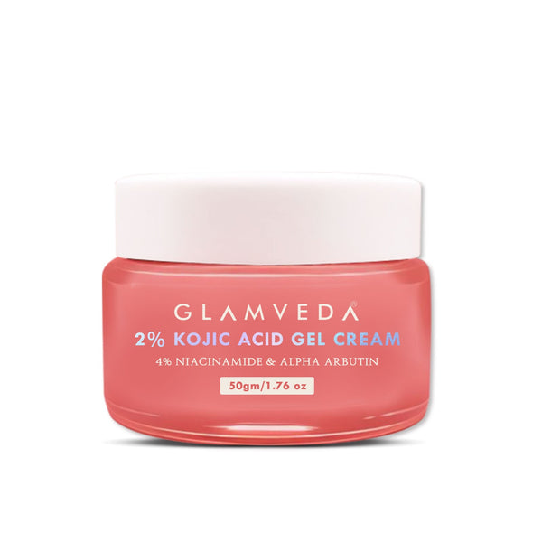 Glamveda 2% Kojic Acid Gel Cream with Niacinamide & Alpha Arbutin | For Hyperpigmentation