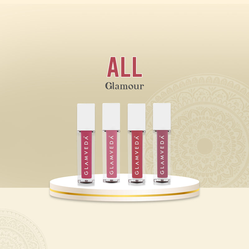 Glamveda X Rashami Desai Mini Liquid Lipstick All Glamour Combo 4.8ml