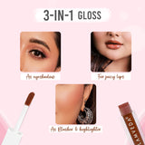 Glamveda X Rashami Desai Serum Infused Lip Gloss Barbie Combo 003 4.8ml