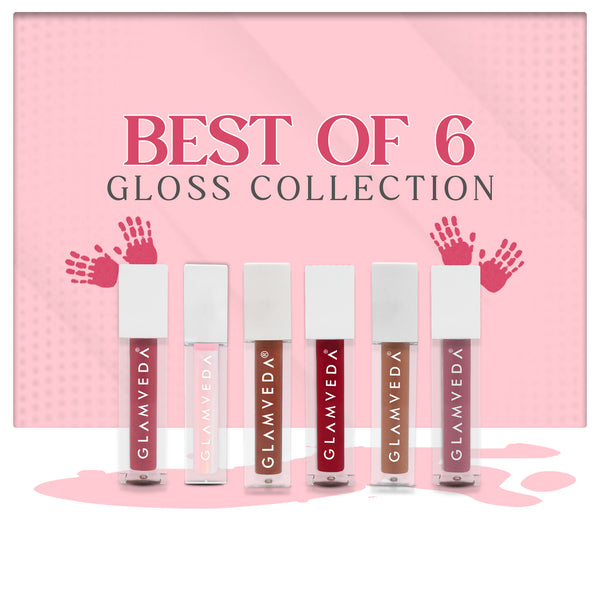 Glamveda X Rashami Desai's Best of 6 Mini Lip Gloss collection