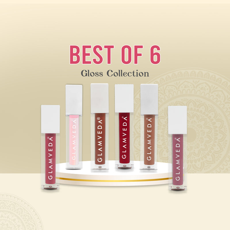 Glamveda X Rashami Desai's Best of 6 Mini Lip Gloss collection